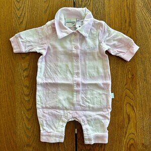 Peter Alexander Baby Flannelette Pajamas Pink White Gingham | Size 0-3 months